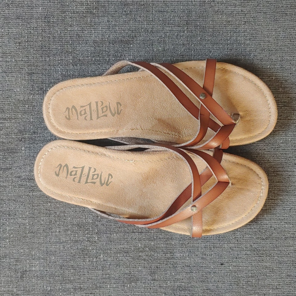 Mad Love Leather strap sandals